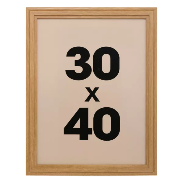 Marco de fotos de madera para pared Alix Marr�n (30 x 40 cm)