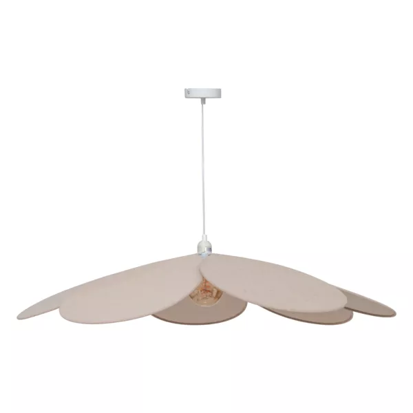 Hanglamp linnen bloemblaadje (100 cm) Naya Beige