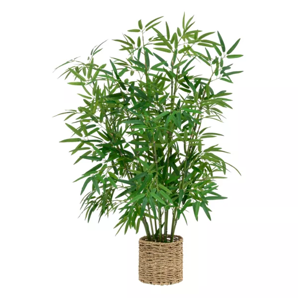 Kunstplant met gevlochten pot (H100 cm) Bamboe Ly