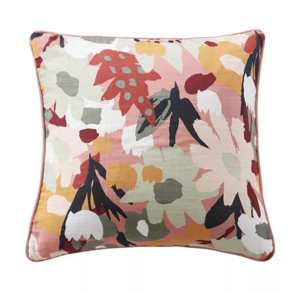 Coussin carré gaze de coton (45 x 45 cm) Azel Multicolore