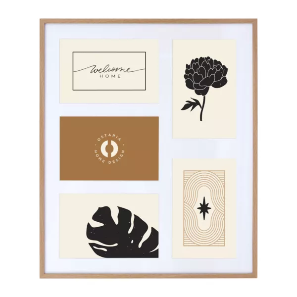 Vgcollage til 5 billeder (31 x 37 cm) Marco Beige