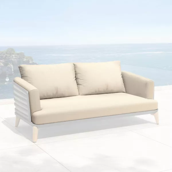 Housses de coussin de remplacement pour Canapé 2 places Monte Carlo Taupe