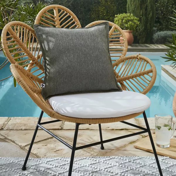 Housse de coussin extrieur carre (45 x 45 cm) Naia Vert nnuphar