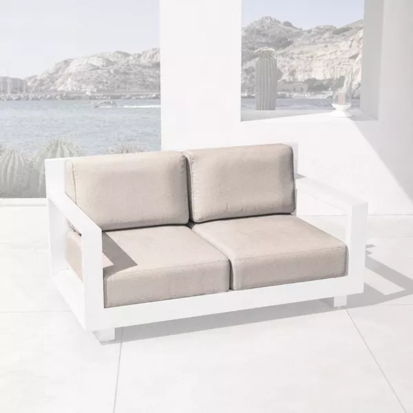 Housses de coussin de remplacement pour Canapé 2 places Elba Taupe