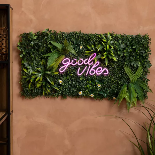 Vierkante plantenmuur (50 x 50 cm) Jungle Groen