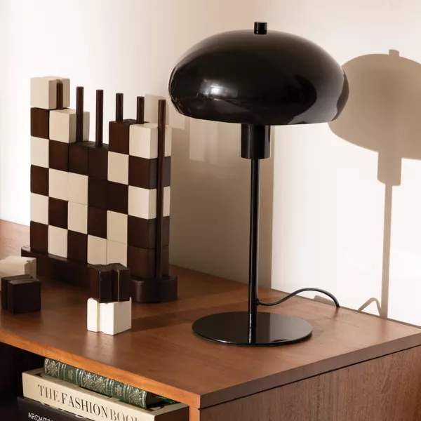 Lampe à poser métal (38 cm) Savio Noire