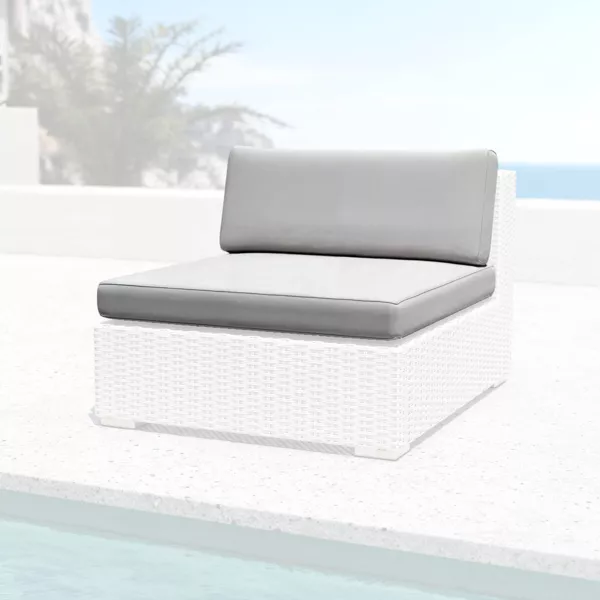 Housses de coussin de remplacement pour Chauffeuse Palma Gris