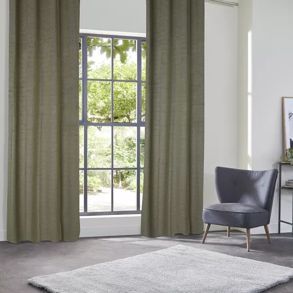 Tenda oscurante velluto (135 x 260 cm) Yupi Verde cachi