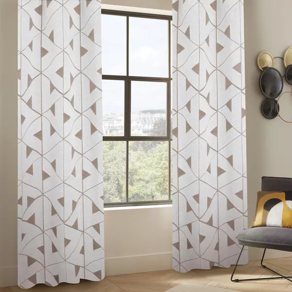 Geweven gordijn (140 x 260 cm) Maloé Kaneelbruin