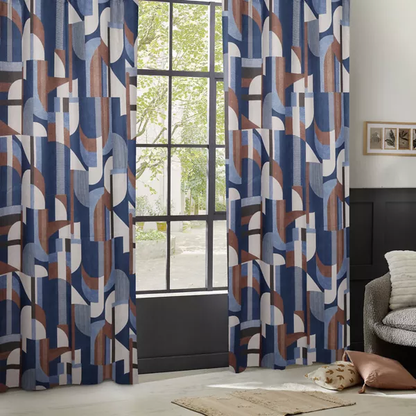 Rideau occultant (135 x 260 cm) Elena Terracotta