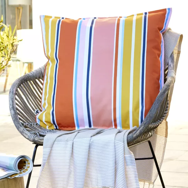 Housse de coussin extérieur carrée (60 x 60 cm) Bianca Jaune