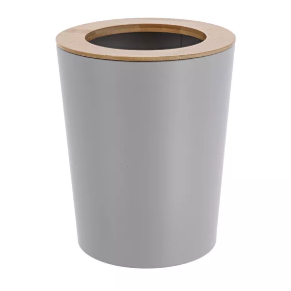Papelera de ba�o 5L Purebamboo Gris claro