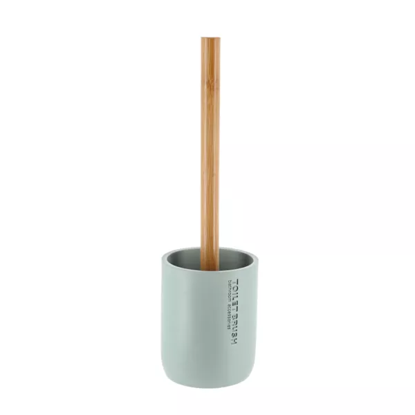 Cepillo de WC de poliresina Purebamboo Verde eucalipto