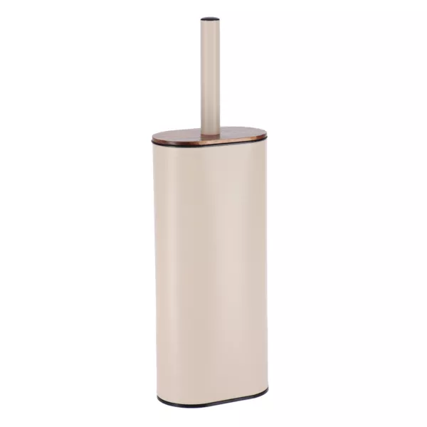 Cepillo de WC con tapa de acacia Season Color Beige