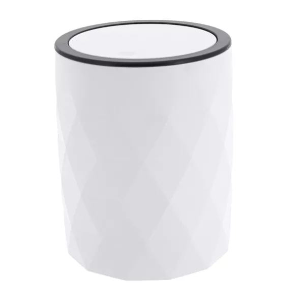 Poubelle salle de bain 6L Rubby Blanc