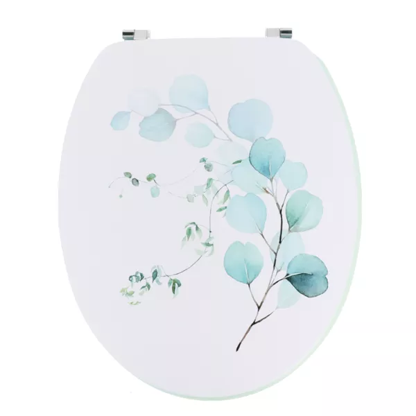 Abattant WC 18 pouces MDF Aquarelle Bleu