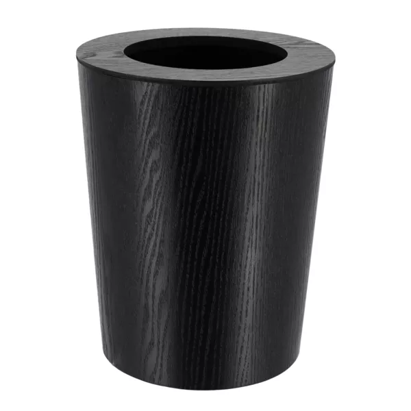 Cestino da bagno effetto legno Scandi Nero