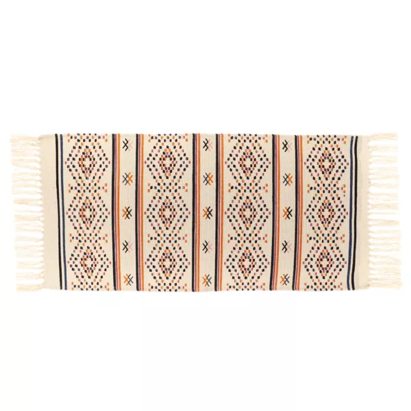 Bomuldstppe til stuen (45 x 90 cm) Puebla Flerfarvet