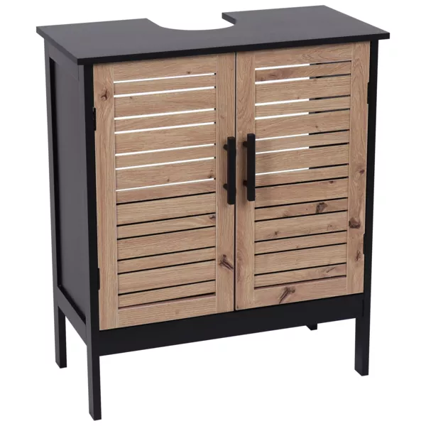 Waschbeckenunterschrank (60 x H70 cm) Bergen Schwarz