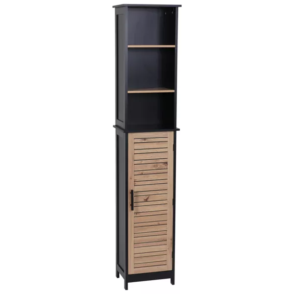 Meuble colonne salle de bain (35 x H173 cm) Bergen Noir