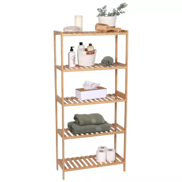 Estantera de almacenamiento de bamb (H130 cm) Harmonie Natural
