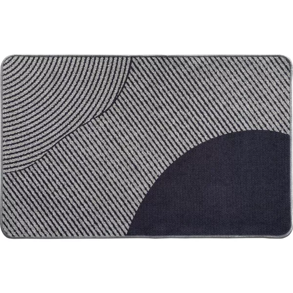 Antislip fluwelen tapijt (50 x 80 cm) Dune Grijs