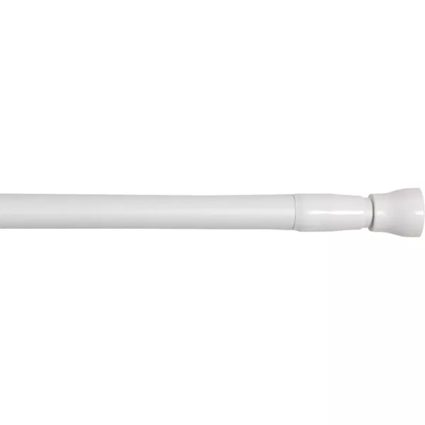 Barra autobloqueante extensible redonda (L70 - 120 cm / D22 mm) Presi�n Blanco satinado