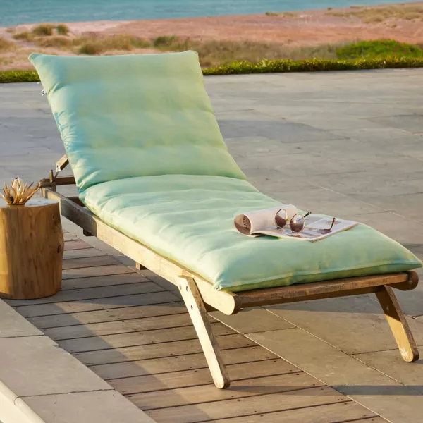 Funda de cojín para tumbona (190 x 70 cm) Naia Verde Caribe