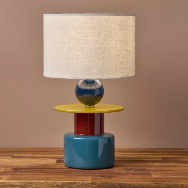 Lámpara de mesa cerámica (29,5 cm) Logic Multicolor