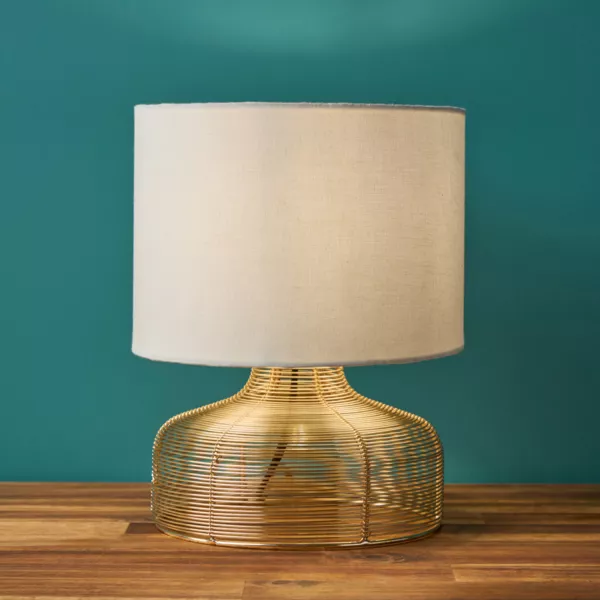 Bordlampe i metal (H26 cm) Lio Guld