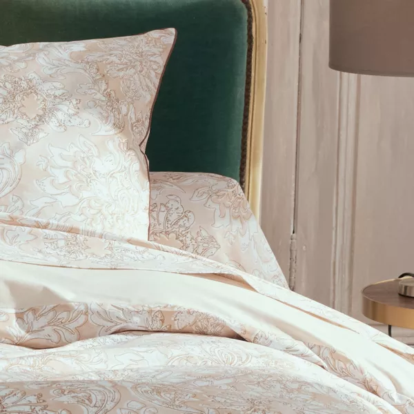 Katoenen Perkale kussensloop (200 cm) Palazzo Beige