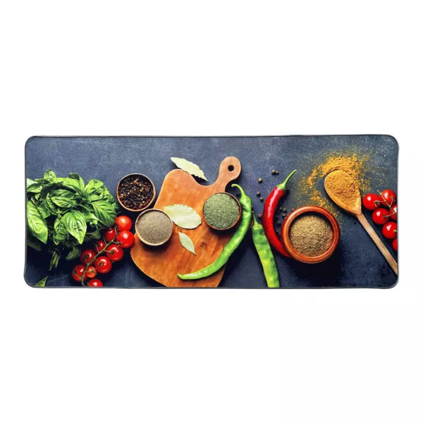 Tapis de cuisine antidérapant (50 x 120 cm) Aromates Multicolore