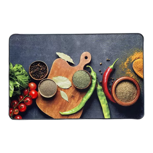 Skridsikker køkkenmåtte (50 x 80 cm) Aromater Flerfarvet