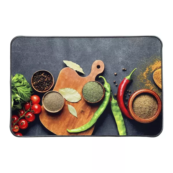 Skridsikker køkkenmåtte (40 x 60 cm) Aromater Multifarvet