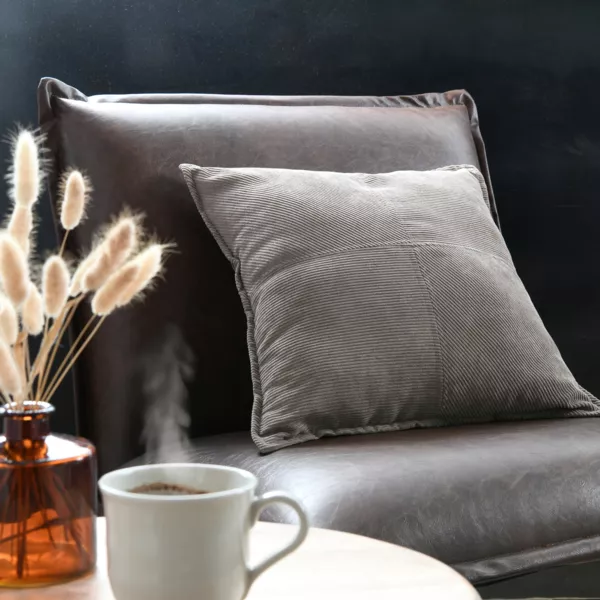 Coussin carré velours (45 x 45 cm) Dandy Taupe