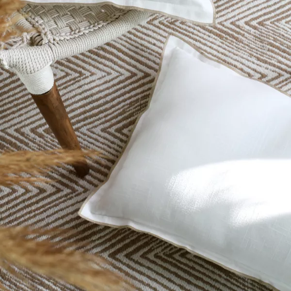 Rechthoekig katoenen kussen (40 x 60 cm) Helios Wit