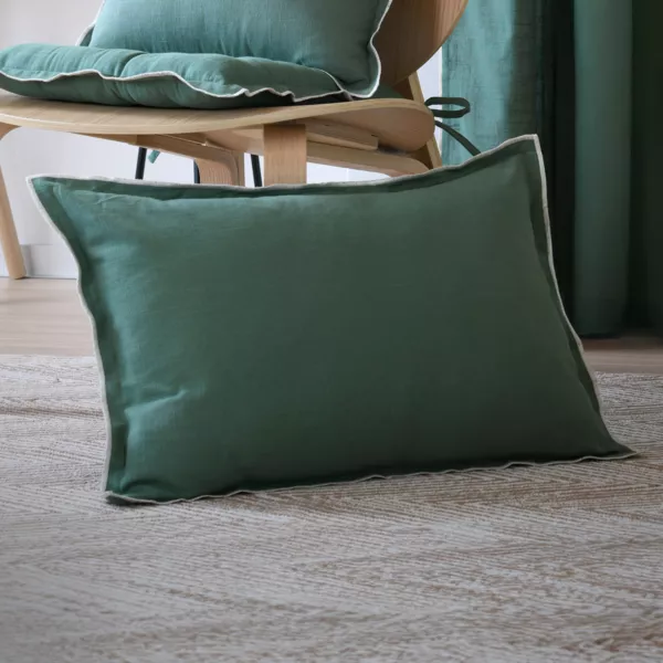 Coussin rectangulaire coton (40 x 60 cm) Helios Vert