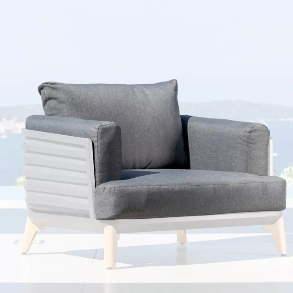 Fundas de cojín de repuesto para Sillón Monte Carlo Gris antracita