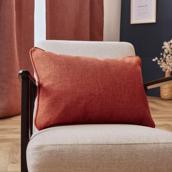 Rektangulær vævet pude (40 x 60 cm) Alba Terracotta