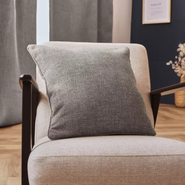 Coussin carré tissé (45 x 45 cm) Alba Taupe