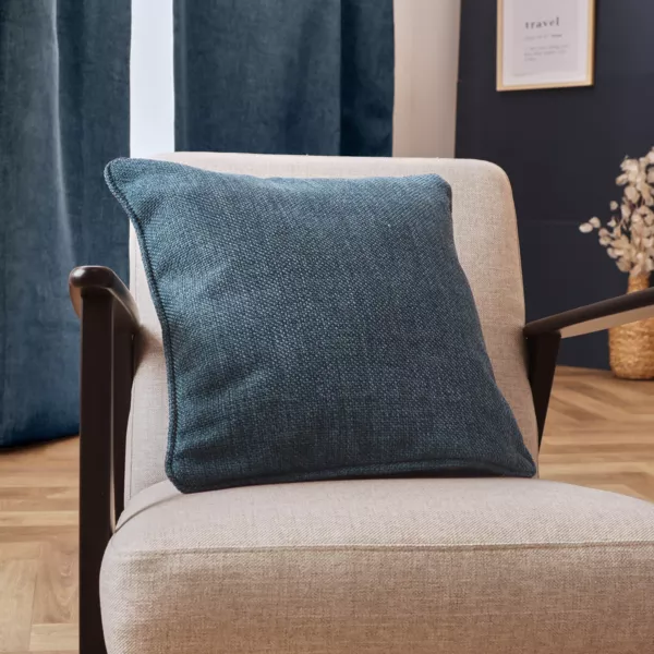 Coussin carré tissé (45 x 45 cm) Alba Bleu