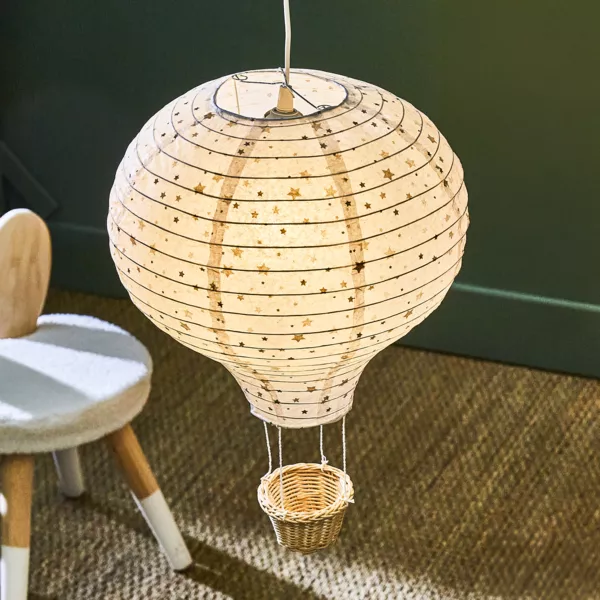 Luchtballon papier Stars Meerkleurig