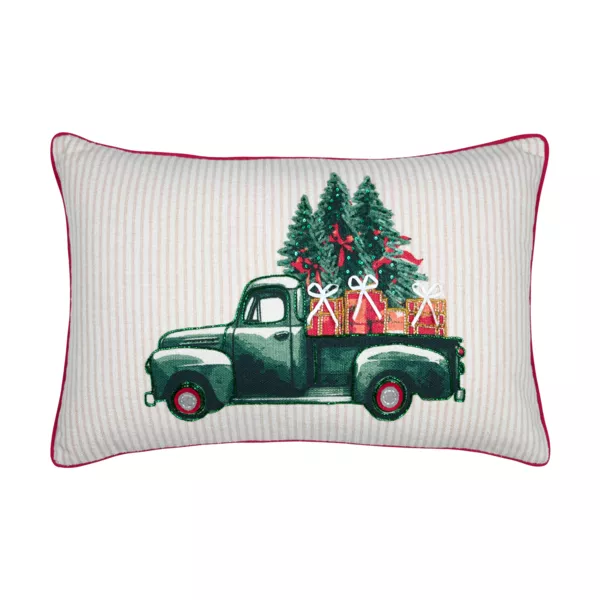 Rektangulær julepude (35 x 55 cm) Gifted Grøn