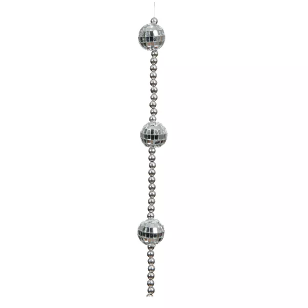 Ghirlanda di perle (172 cm) Disco Argento