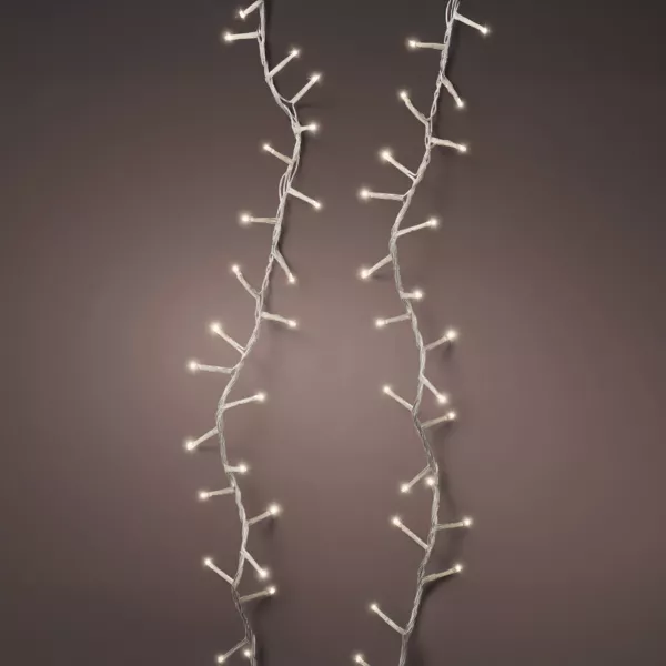 Guirlande lumineuse 11 m 500 LED câble transparent Luxe Blanc chaud