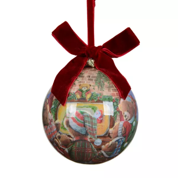 Weihnachtskugel (D100 mm) Kleine Bren Bordeaux