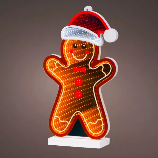 Pain d'épice lumineux 132 LED (H27 cm) Infinity Multicolore