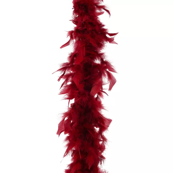 Guirlande Boa en plumes (184 cm) Deluxe Bordeaux