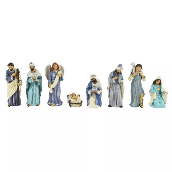 Lot de 8 santons (Hauteur 15 cm) de Clémence