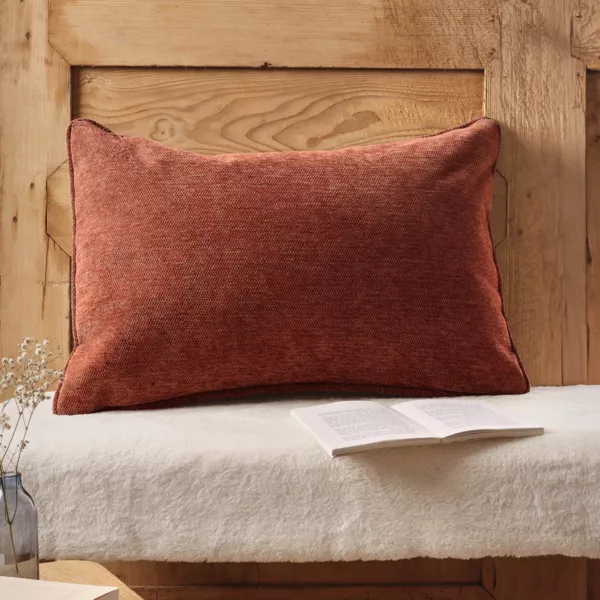 Coussin rectangulaire tissé (40 x 60 cm) Magnus Terracotta